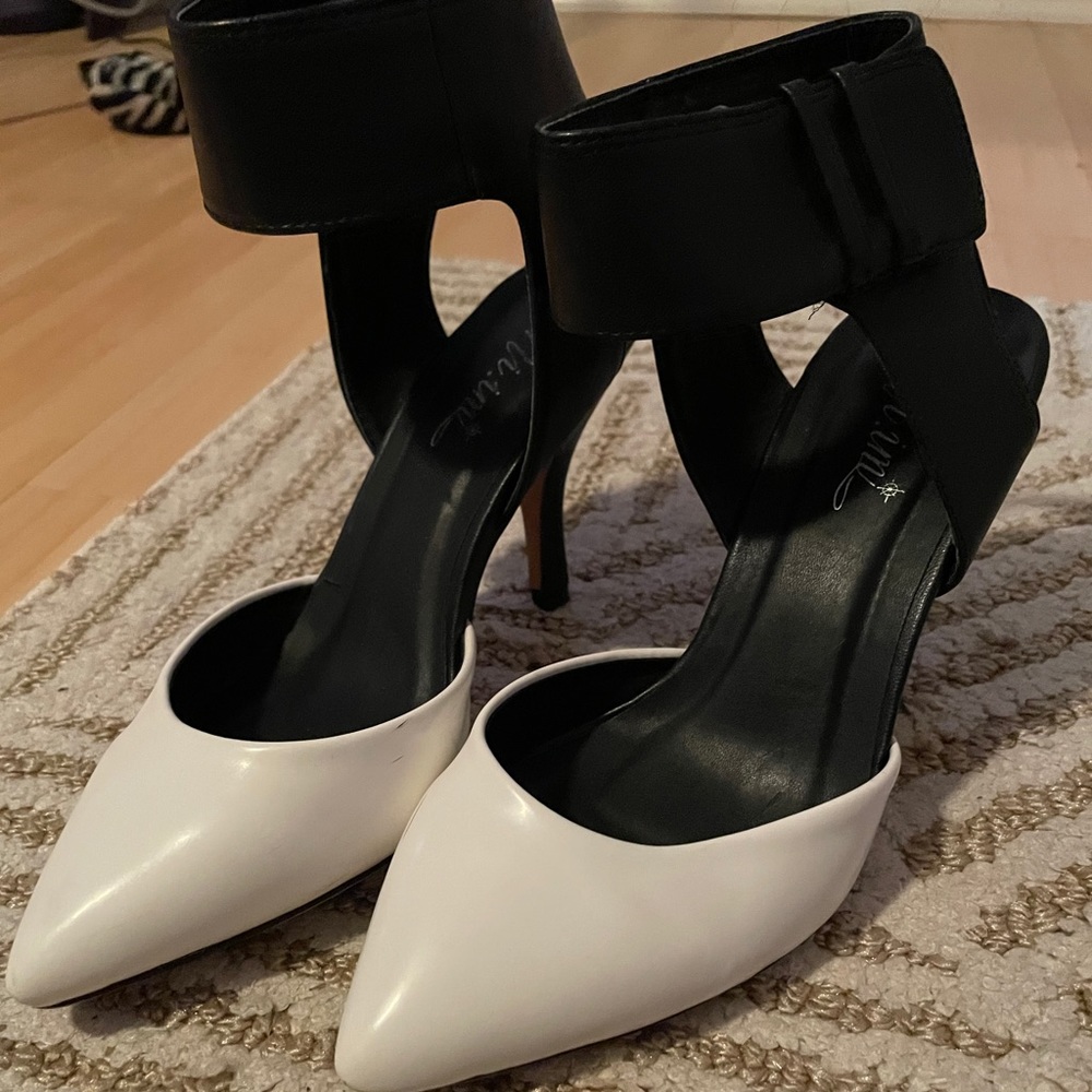 Strap on high heels
